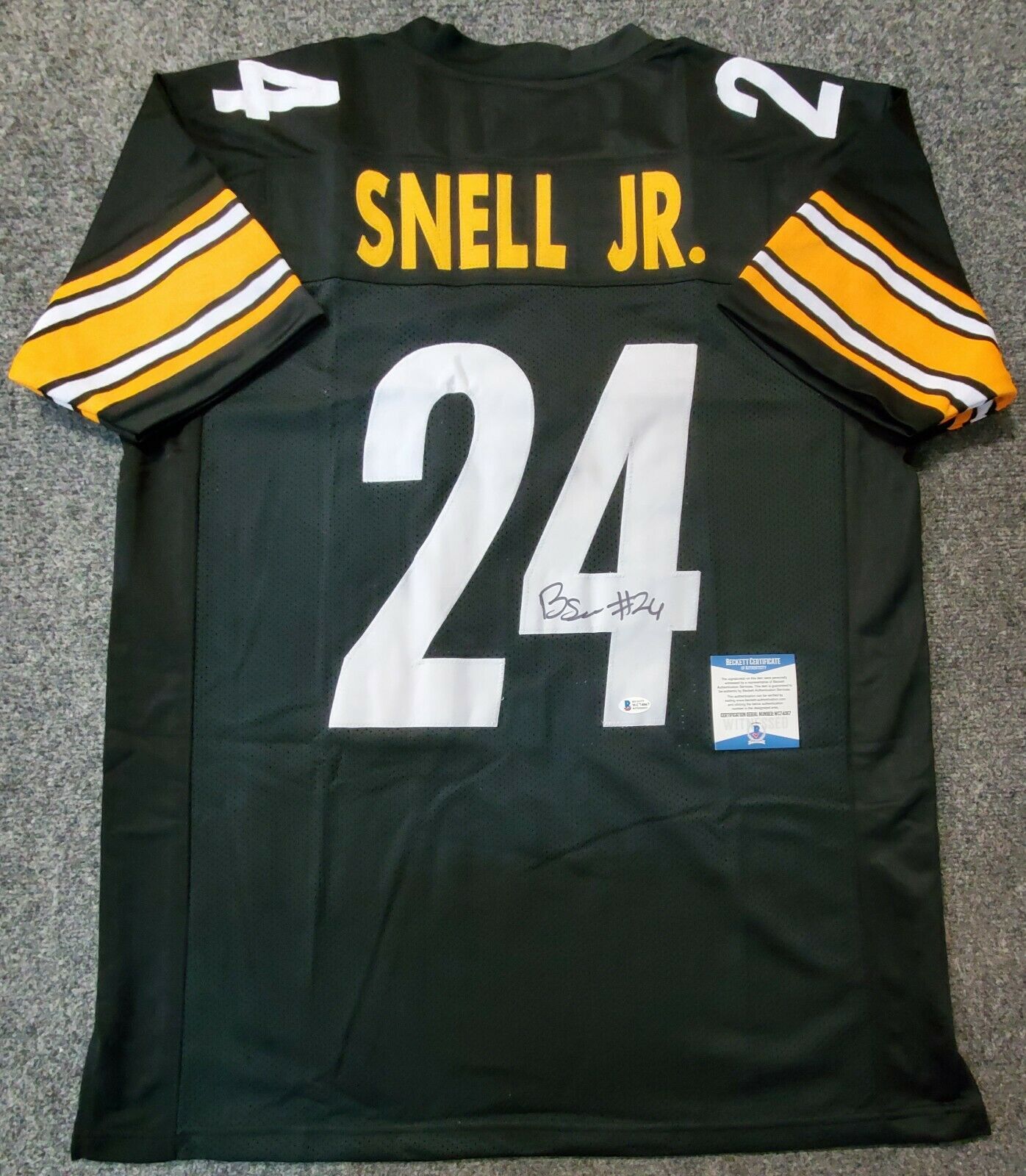 Pittsburgh Steelers Benny Snell Jr Autographed Signed Jersey Beckett Coa