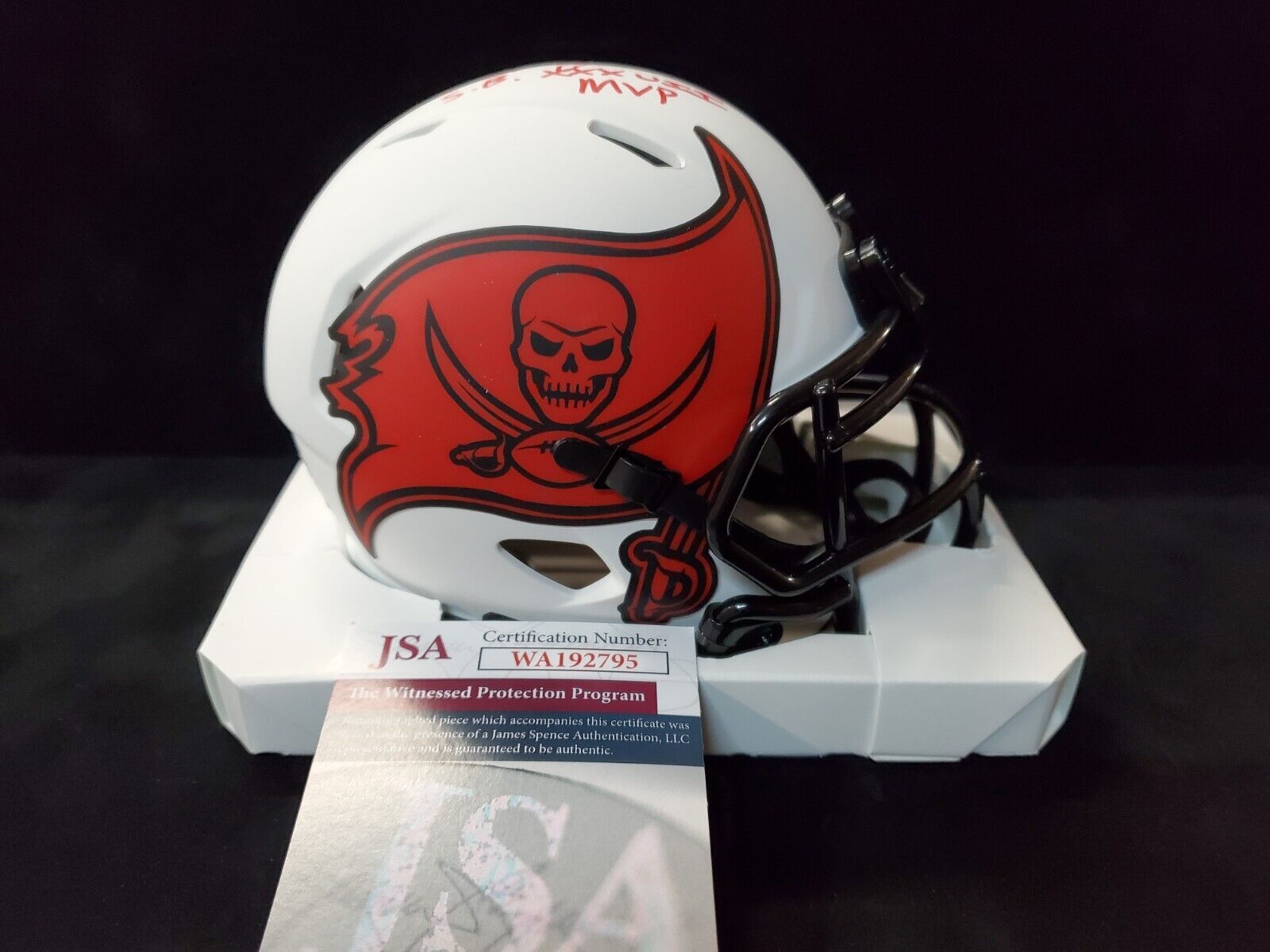 Tampa Bay Bucs Dexter Jackson Autographed Inscribed Lunar Mini