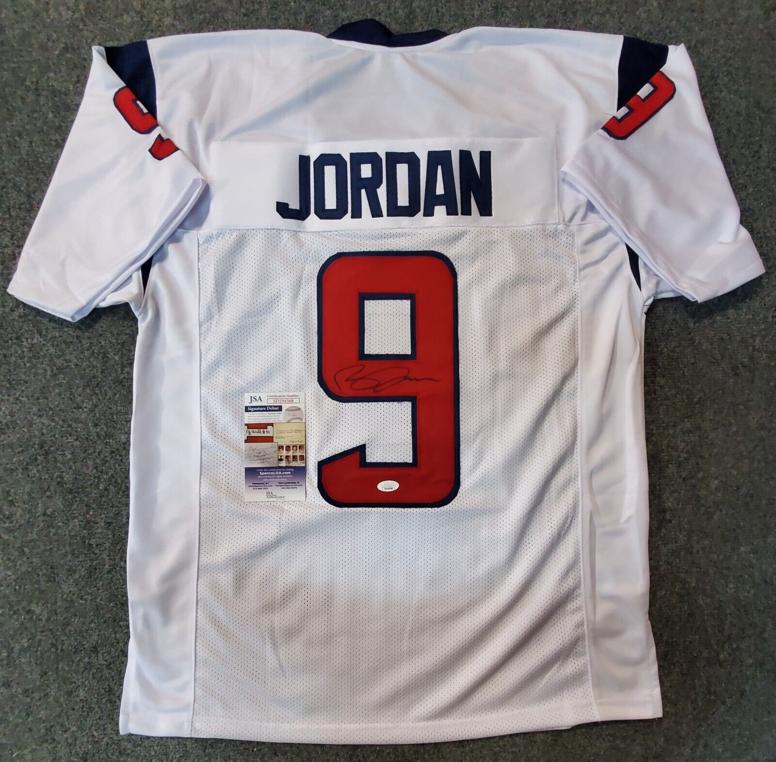 Houston Texans Brevin Jordan Autographed Signed Jersey Jsa Coa – MVP  Authentics