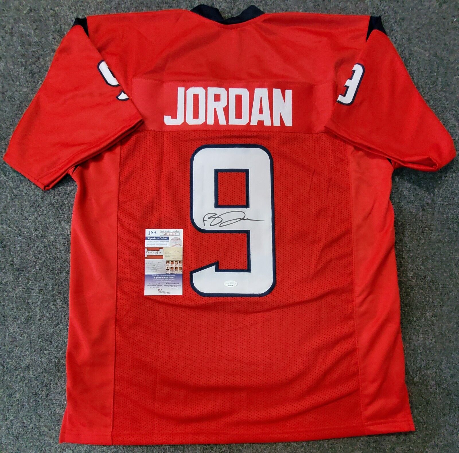 Houston Texans Brevin Jordan Autographed Signed Jersey Jsa Coa – MVP  Authentics