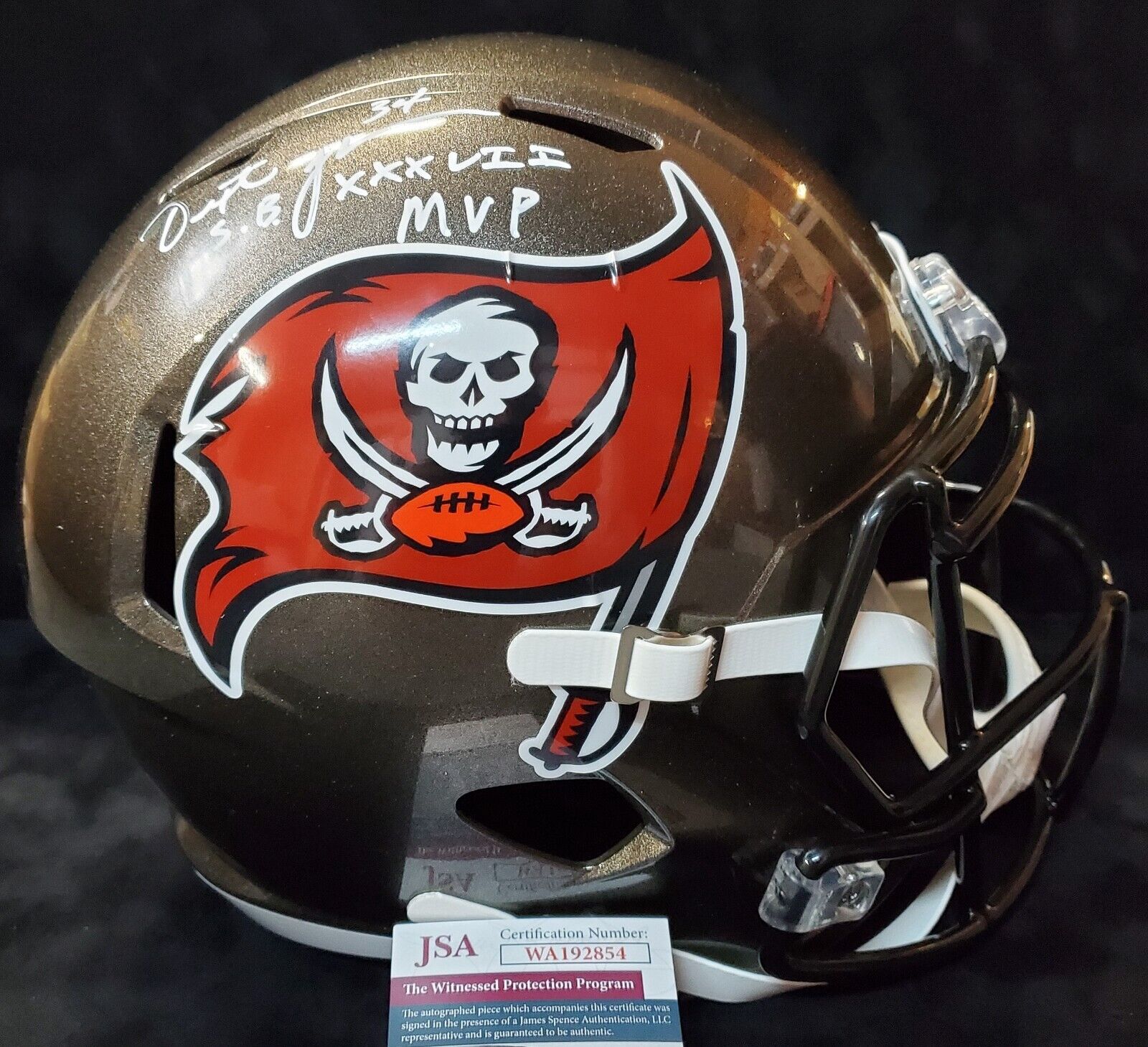 Tb Buccaneers Dexter Jackson Signed Inscribed Full Size Replica Helmet –  MVP Authentics