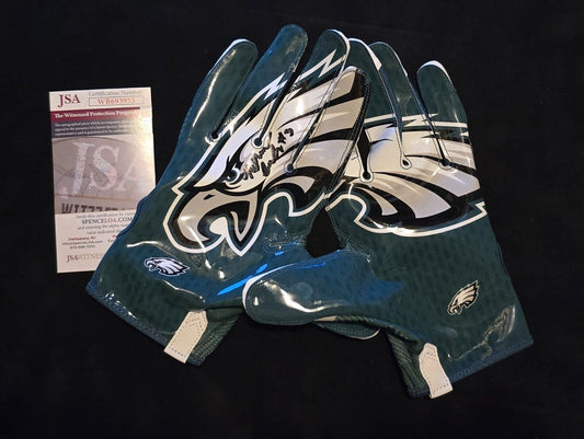 Philadelphia Eagles Nolan Smith Jr Autographed Signed Gloves Jsa Coa