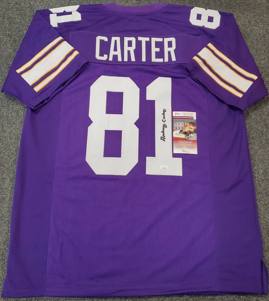 Minnesota Vikings Anthony Carter Autographed Signed Jersey Jsa Coa