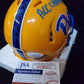 Pitt Panthers Israel Izzy Abanikanda Signed Inscribed Speed Mini Helmet Jsa Coa