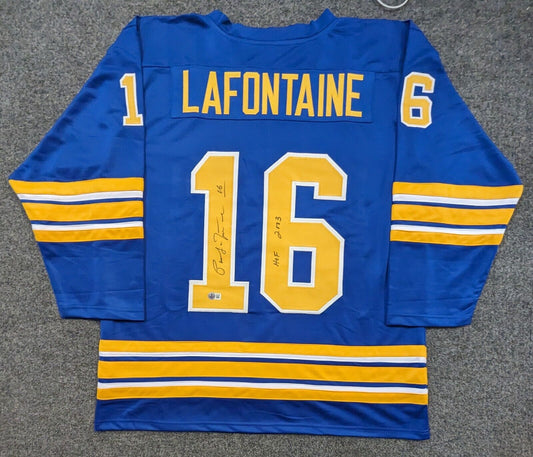 Buffalo Sabres Pat Lafontaine Autographed Signed Inscribed Jersey Beckett Holo