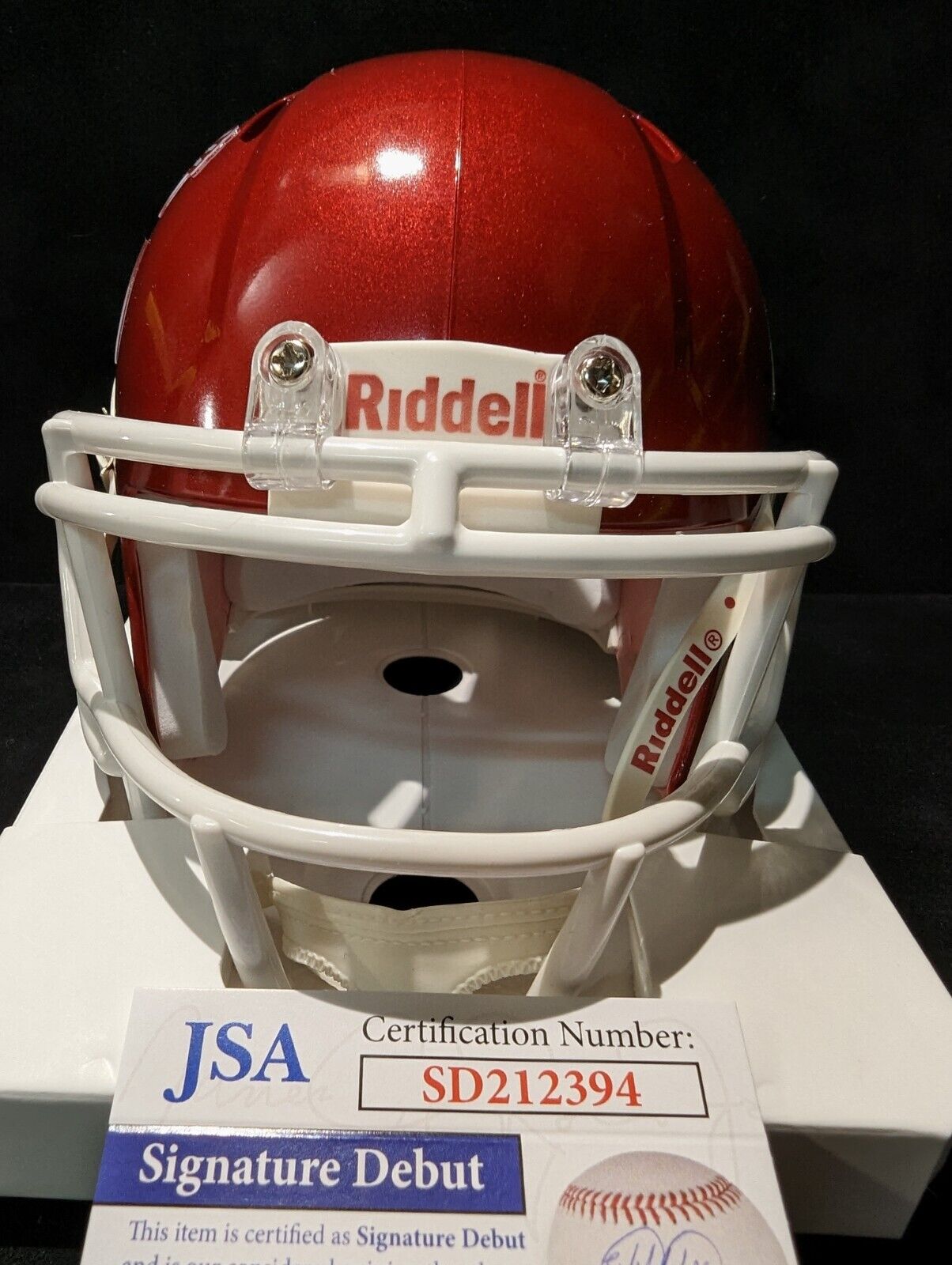 Washington State Cougars Cameron Ward Signed Speed Mini Helmet Jsa Coa