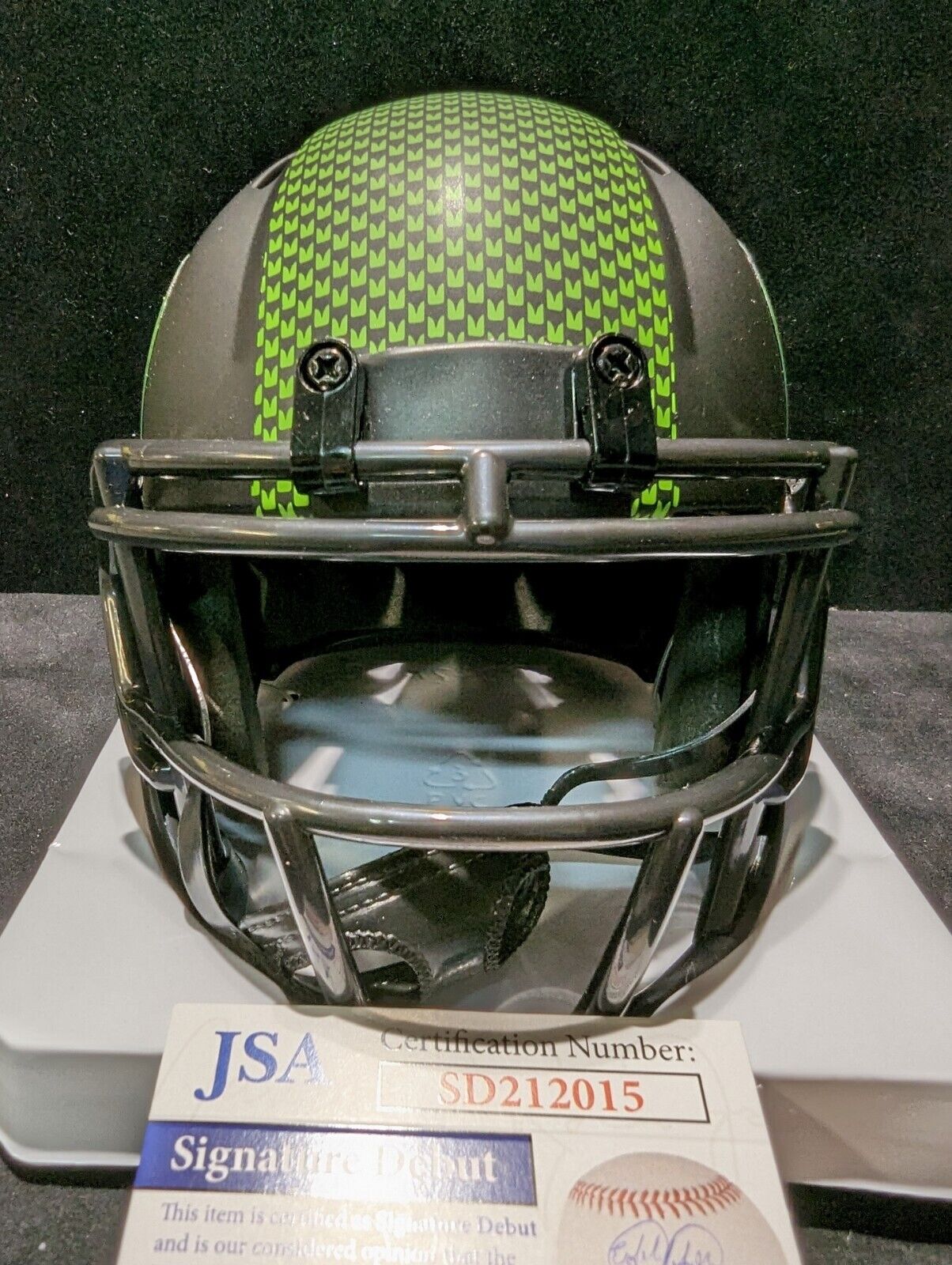 Seattle Seahawks Devon Witherspoon Signed Eclipse Mini Helmet Jsa