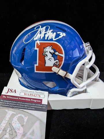 : Terrell Davis Autographed/Signed Denver Speed Full