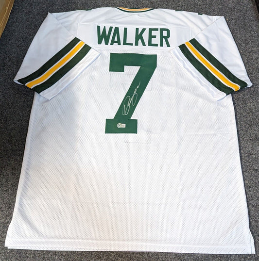 MVP Authentics Green Bay Packers Quay Walker Autographed Signed Jersey Beckett Holo 117 sports jersey framing , jersey framing