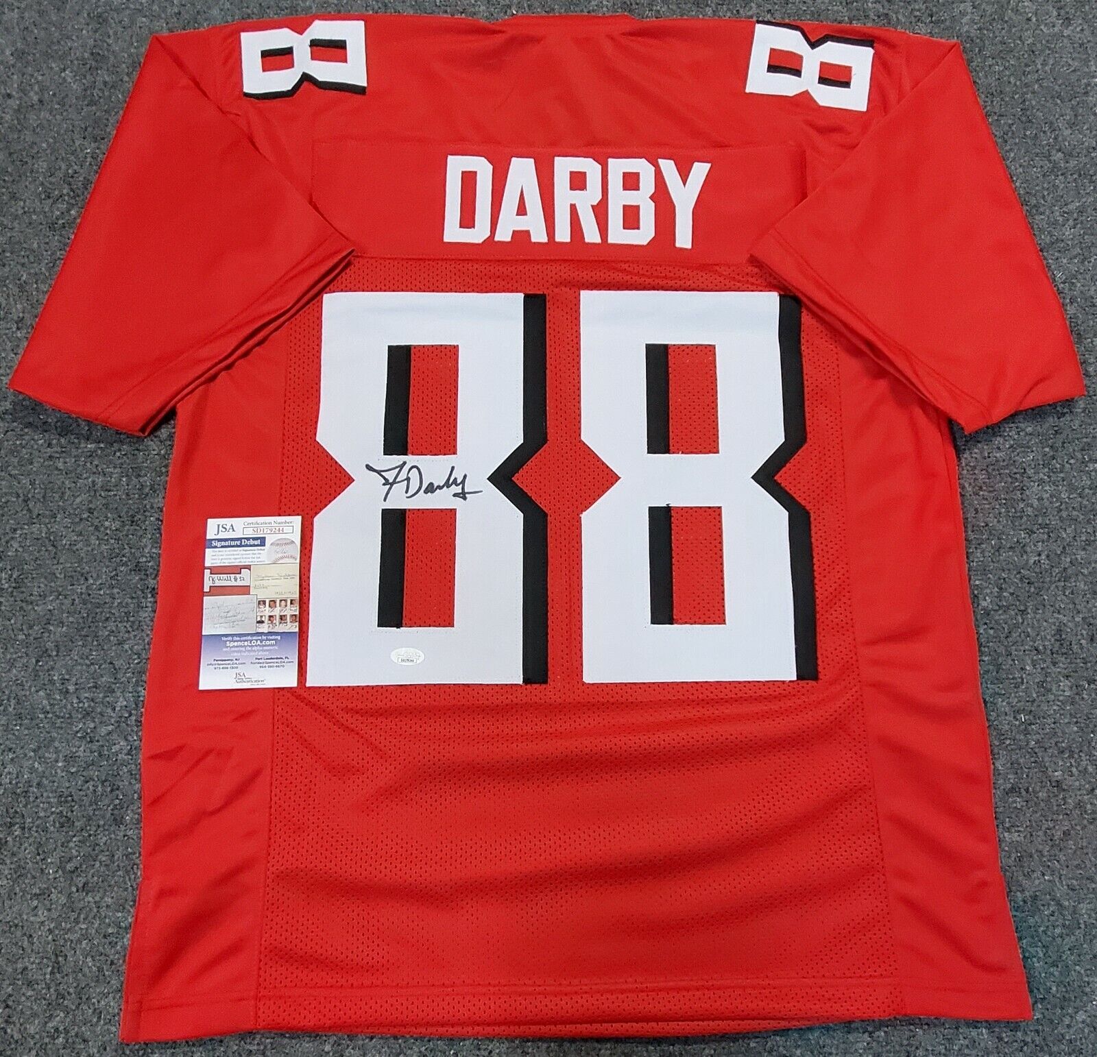 Atlanta Falcons Mike Davis Autographed Signed Jersey Jsa Coa