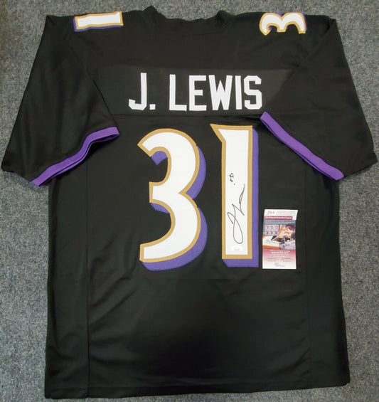 MVP Authentics Baltimore Ravens Jamal Lewis Autographed Signed Jersey Jsa Coa 121.50 sports jersey framing , jersey framing