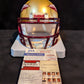 Florida State Seminoles Braden Fiske Autographed Signed Speed Mini Helmet Jsa