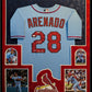 Framed In Suede St Louis Cardinals Nolan Arenado Autographed Jersey Jsa Coa