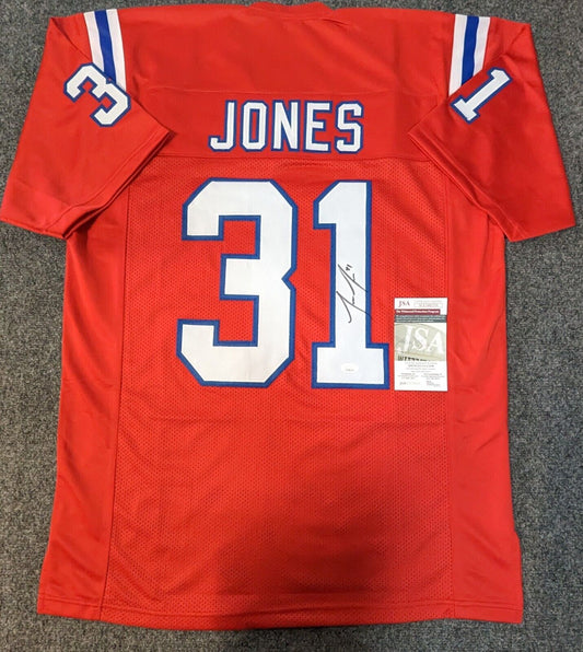 MVP Authentics New England Patriots Jonathan Jones Autographed Signed Jersey Jsa Coa 108 sports jersey framing , jersey framing