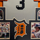 Framed Detroit Tigers Alan Trammell Autographed Signed Jersey Beckett Coa