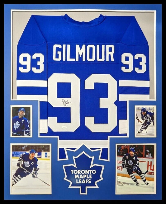 MVP Authentics Framed Toronto Maple Leafs Doug Gilmour Autographed Signed Jersey Jsa Coa 445.50 sports jersey framing , jersey framing