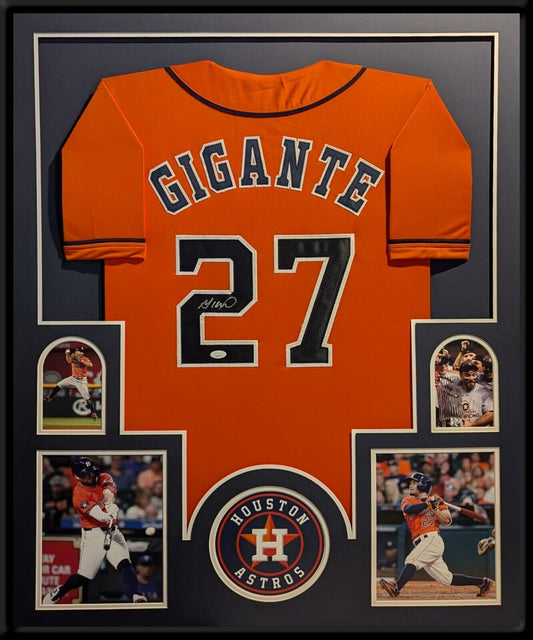 Framed Houston Astros Jose Altuve "Gigante" Autographed Signed Jersey Jsa Coa