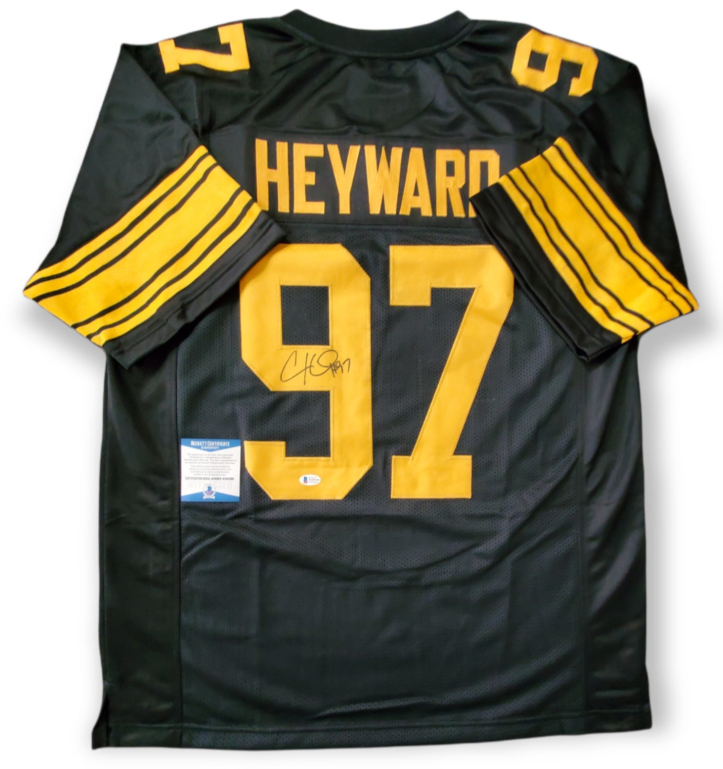 Pittsburgh Steelers Cameron Heyward Autographed Signed Jersey Beckett  Coa