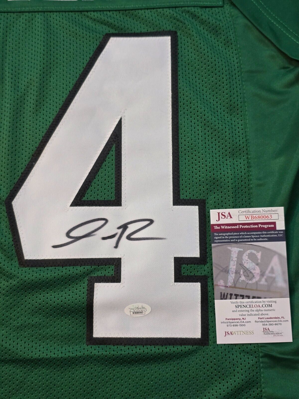 Philadelphia Eagles Isaiah Rodgers Autographed Signed Throwback Jersey Jsa Coa