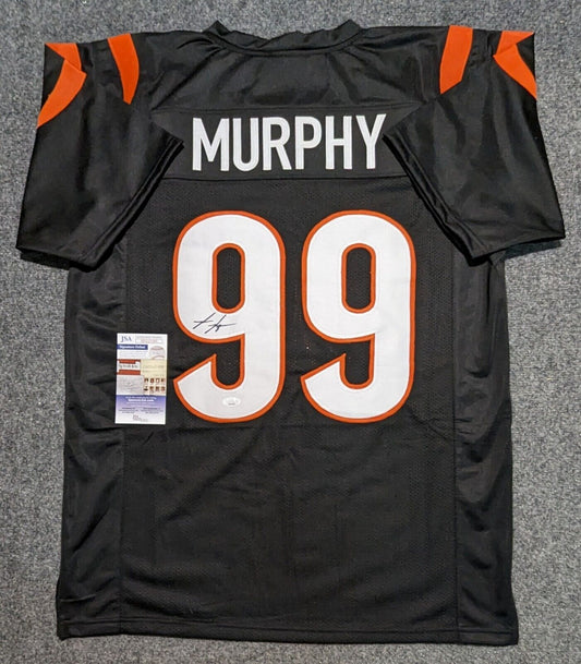 MVP Authentics Cincinnati Bengals Myles Murphy Autographed Signed Jersey Jsa Coa 148.50 sports jersey framing , jersey framing