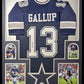 MVP Authentics Framed Dallas Cowboys Michael Gallup Autographed Signed Jersey Jsa Coa 450 sports jersey framing , jersey framing