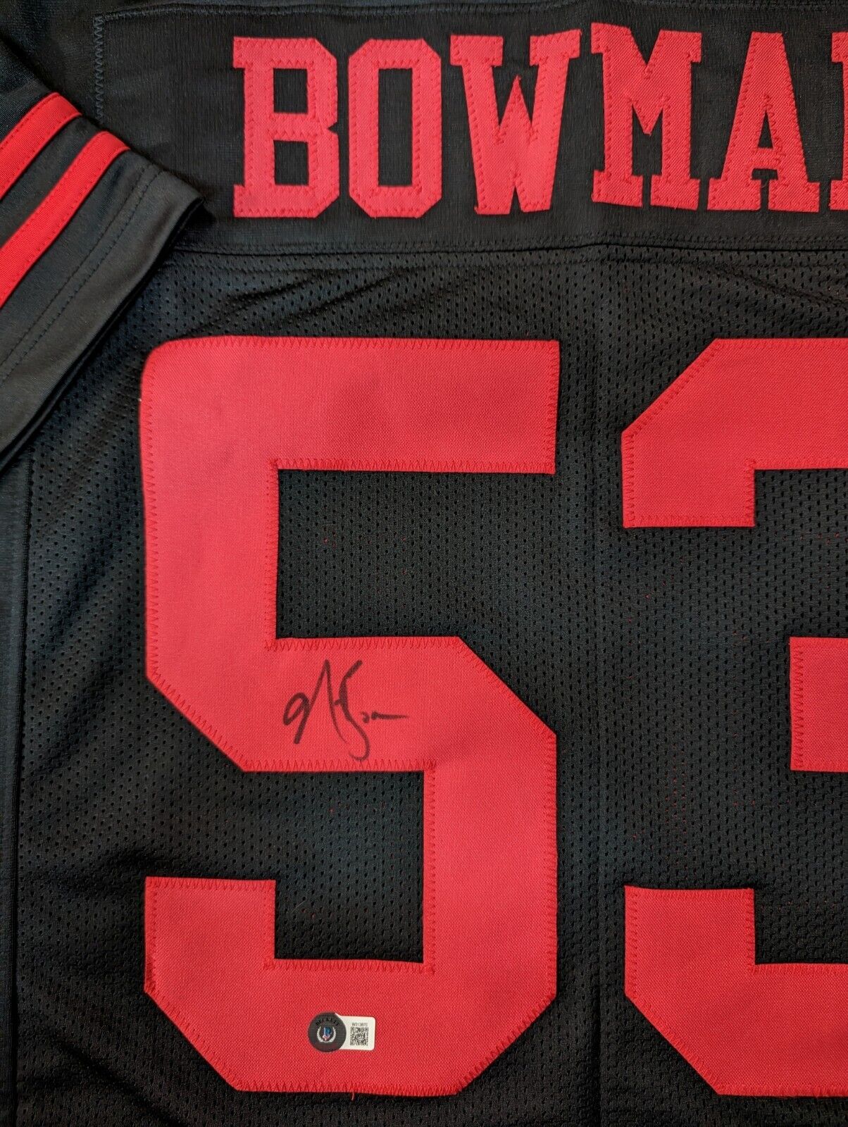 Bowman black 49ers sales jersey