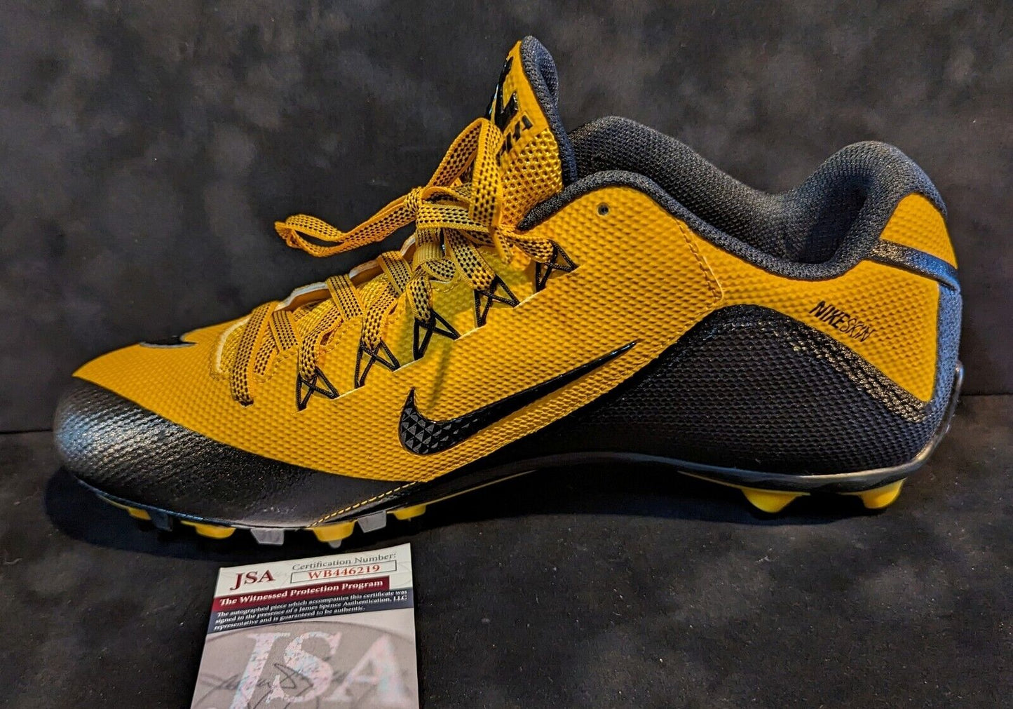 Pittsburgh Steelers Joey Porter Jr & Sr Autographed Signed Pair Cleats Jsa Coa