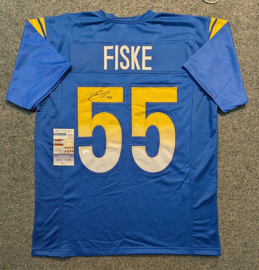 Los Angeles Rams Braden Fiske Autographed Signed Jersey Jsa Coa