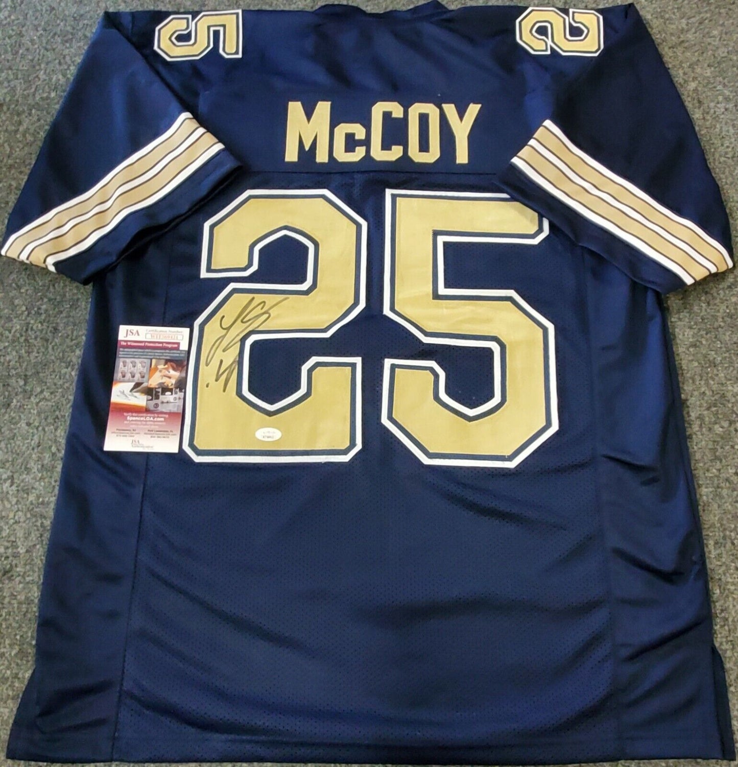 Pittsburgh Panthers Lesean Mccoy Autographed Signed Jersey Jsa  Coa