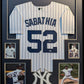 Framed New York Yankees Cc Sabathia Autographed Signed Jersey Psa Coa