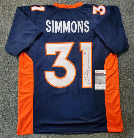 Justin Simmons signed jersey PSA/DNA Denver Broncos Autographed