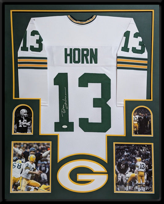 Framed Green Bay Packers Don Horn Autographed Signed Jersey Jsa Coa