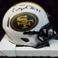 MVP Authentics S.F. 49Ers Elijah Mitchell Autographed Signed Lunar Mini Helmet Beckett Holo 107.10 sports jersey framing , jersey framing