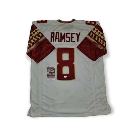 MVP Authentics Florida State Seminoles Jalen Ramsey Autographed Signed Jersey Jsa Coa 225 sports jersey framing , jersey framing