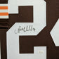 Framed Cleveland Browns Nick Chubb Autographed Signed Jersey Jsa Coa