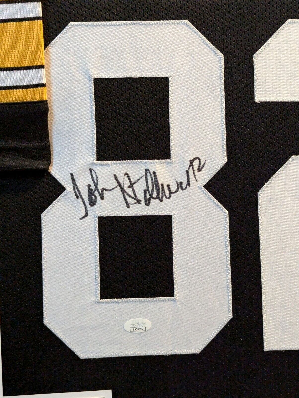 Framed Pittsburgh Steelers John Stallworth Autographed Signed Jersey Jsa Coa