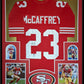 Framed San Francisco 49Ers Christian Mccaffrey Autographed Signed Jersey Jsa Coa