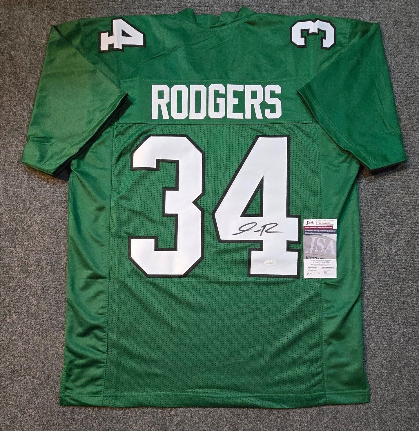 Philadelphia Eagles Isaiah Rodgers Autographed Signed Throwback Jersey Jsa Coa