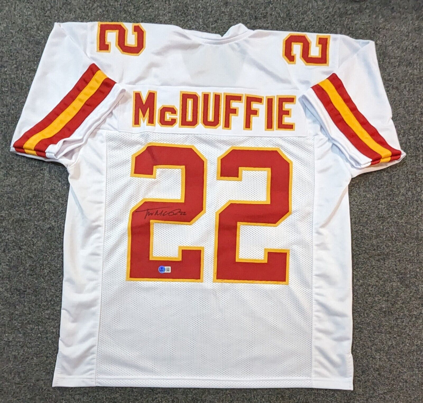 Kansas City Chiefs Trent Mcduffie Autographed Signed Jersey Beckett Holo