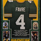 Suede Framed Green Bay Packers Brett Favre Autographed Signed Stat Jersey Jsa