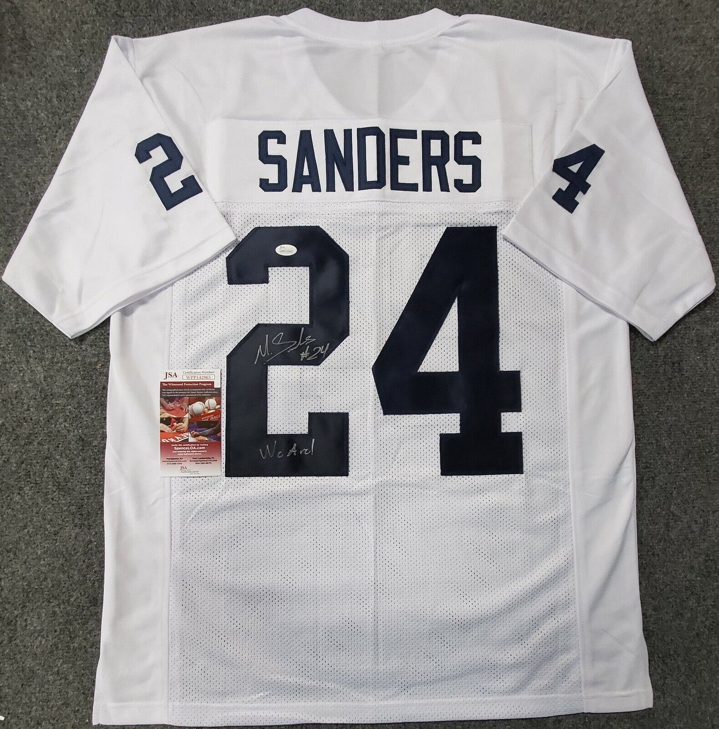 Penn State Miles Sanders Autographed Signed Inscribed Jersey Jsa Coa – MVP  Authentics