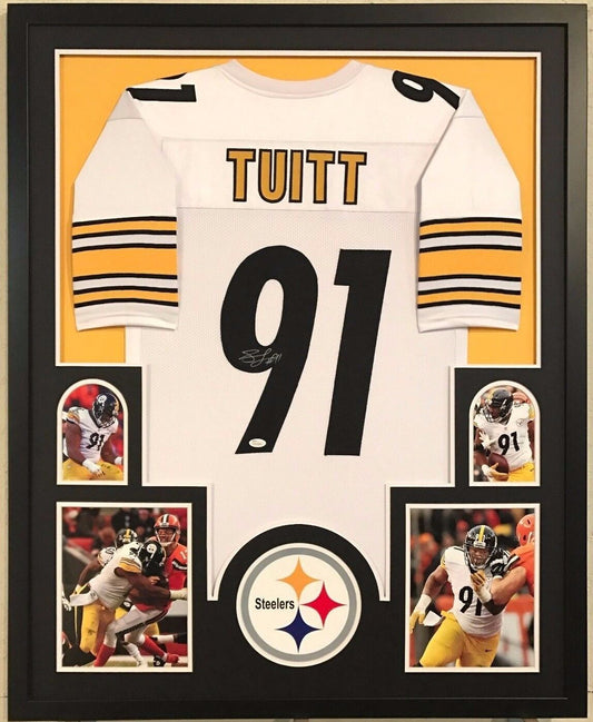 MVP Authentics Framed Stephon Tuitt Autographed Signed Pittsburgh Steelers Jersey Jsa Coa 360 sports jersey framing , jersey framing