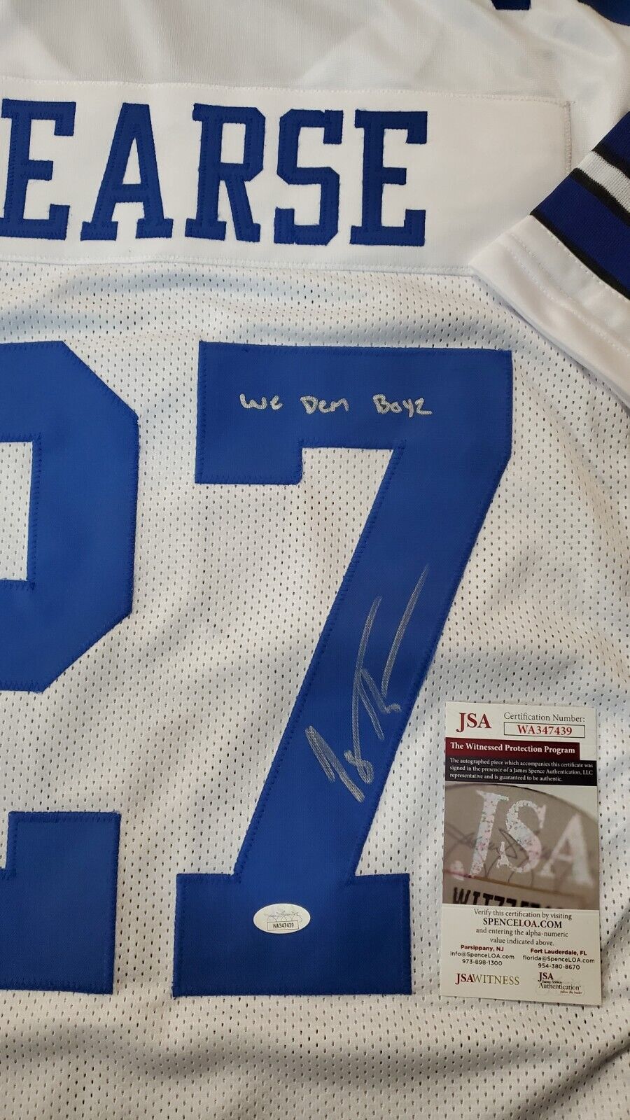 Dallas Cowboys Jayron Kearse Autographed Signed Inscribed Jersey