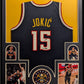 Framed Denver Nuggets Nikola Jokic Autographed Signed Jersey Beckett Holo