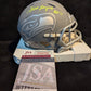 Seattle Seahawks Steve Largent Signed Inscribed Slate Mini Helmet Jsa Coa