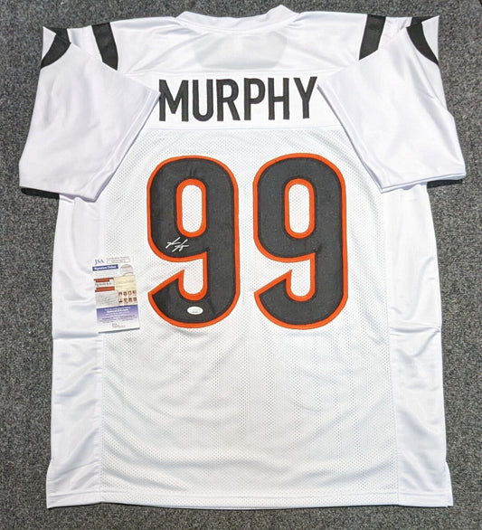 MVP Authentics Cincinnati Bengals Myles Murphy Autographed Signed Jersey Jsa Coa 148.50 sports jersey framing , jersey framing