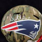 MVP Authentics New England Patriots Drew Bledsoe Signed Camo Alt Full Size Helmet Beckett Holo 337.50 sports jersey framing , jersey framing