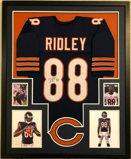 MVP Authentics Framed Chicago Bears Riley Ridley Autographed Signed Jersey Jsa Coa 296.10 sports jersey framing , jersey framing