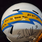 MVP Authentics San Diego Chargers Eric Weddle Signed 3X Insc Full Size Speed Rep Helmet Jsa Coa 405 sports jersey framing , jersey framing