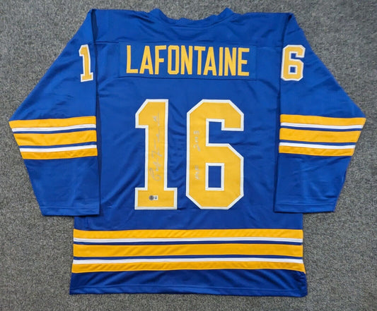 Buffalo Sabres Pat Lafontaine Autographed Signed Inscribed Jersey Beckett Holo